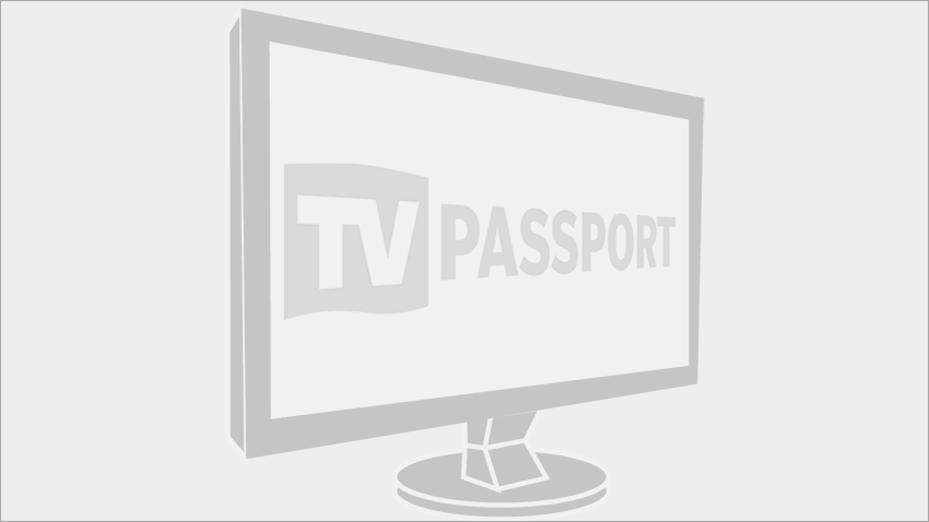 Image of a set show TV Passport's logo